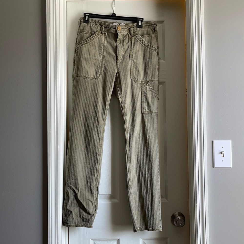 Anthropologie Olive Green Jeans